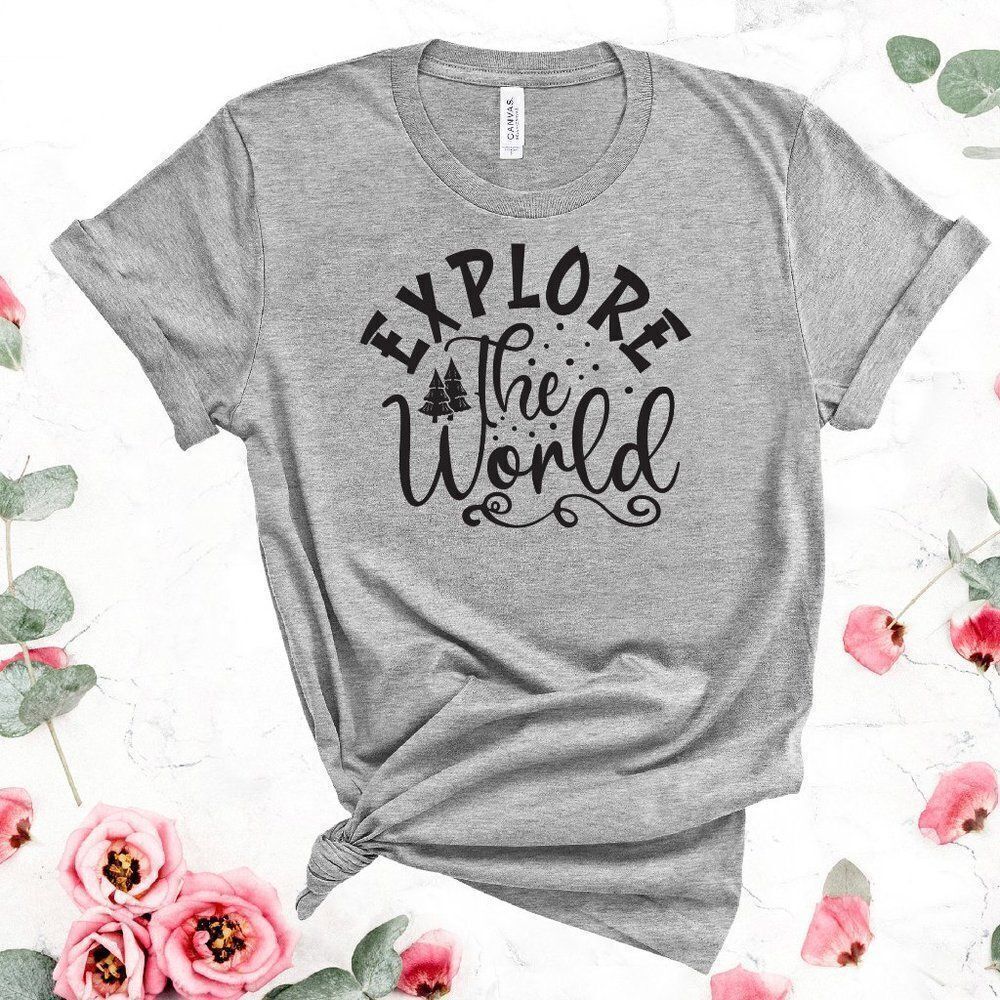 Explore The World Soft Graphic Tee Shirt